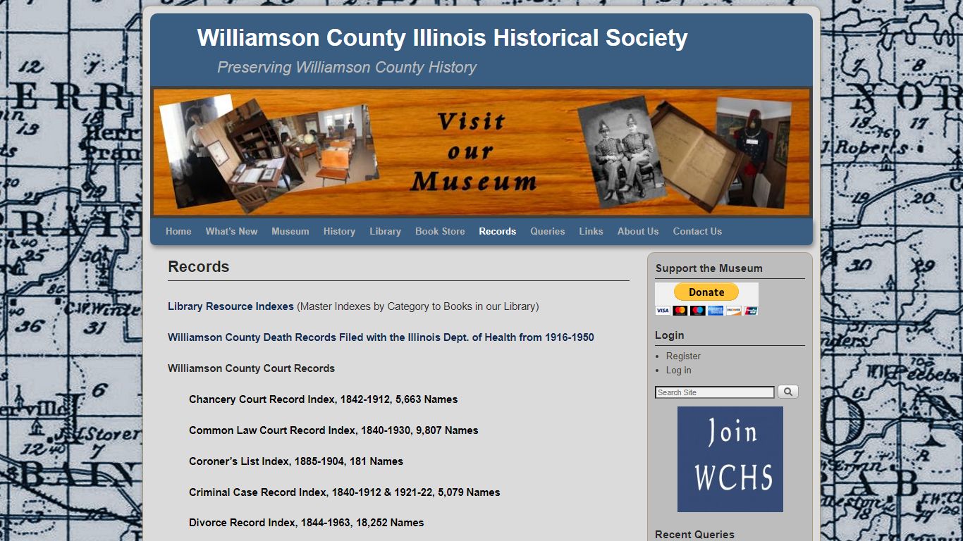 Records | Williamson County Illinois Historical Society